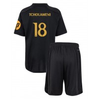 Real Madrid Aurelien Tchouameni #18 Replica Third Minikit 2023-24 Short Sleeve (+ pants)